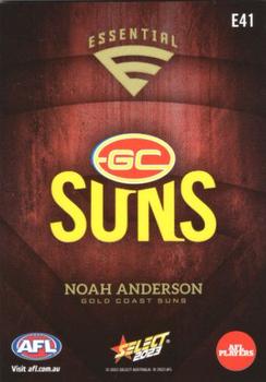 2023 Select AFL Footy Stars - Essentials #E41 Noah Anderson Back